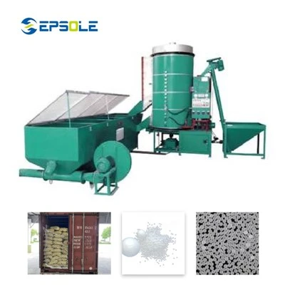 EPS Expandable Polystyrene Ua Npuas Ncauj Beads Pre Expander Tshuab Ntau Lawm Kab
